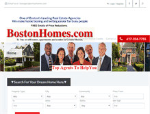 Tablet Screenshot of bostonhomes.com